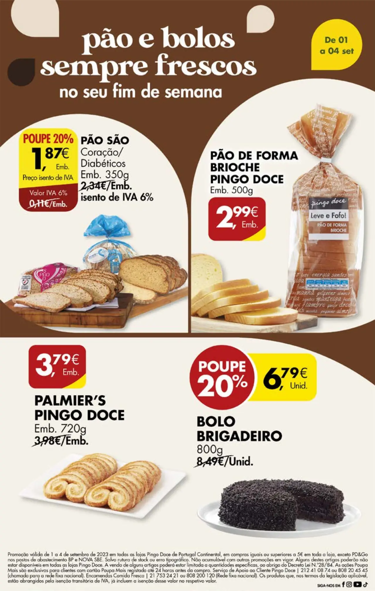 Antevis&atilde;o Folheto Pingo Doce fim-de-semana (1 a 4 setembro)