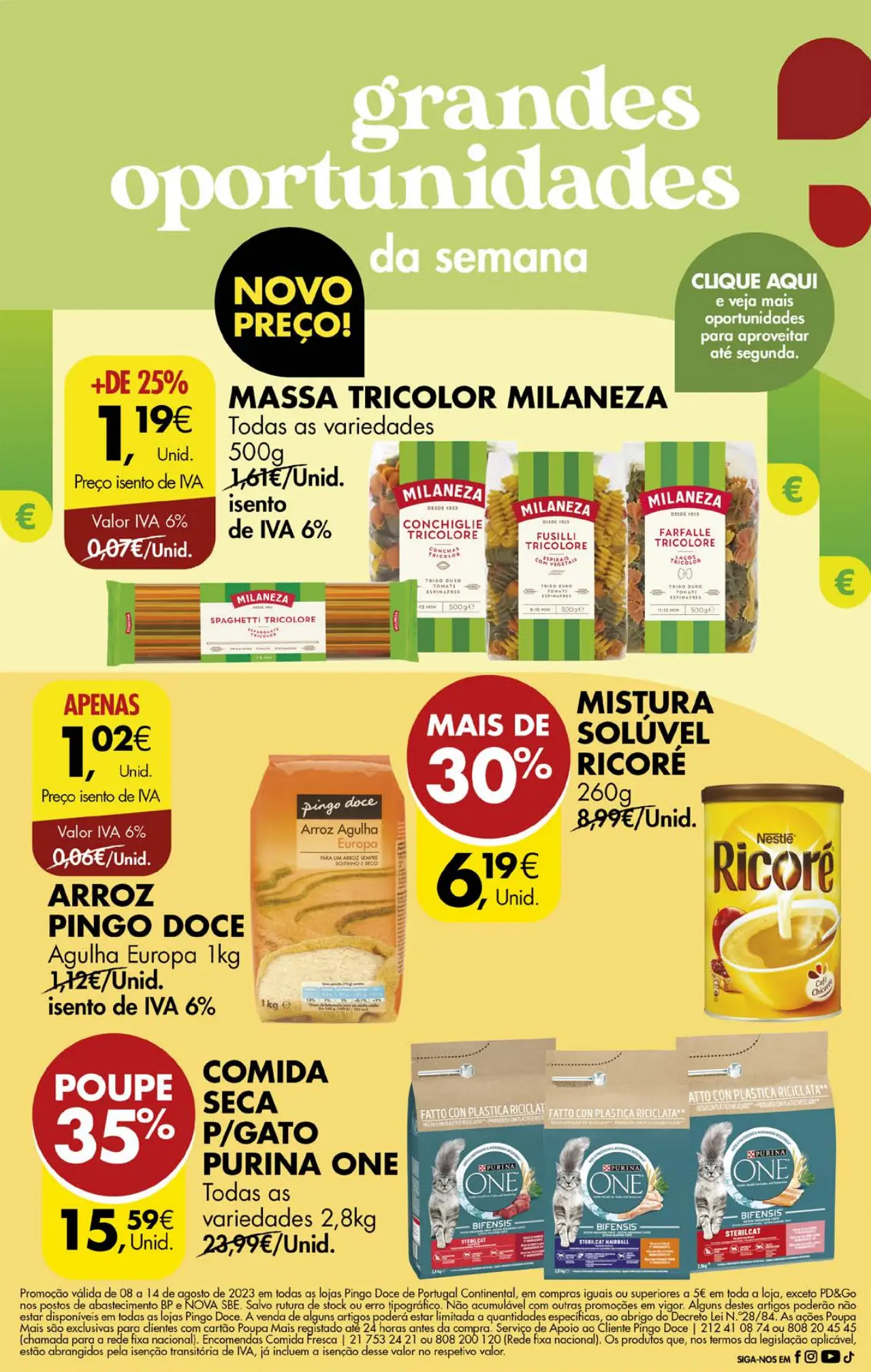 Antevis&atilde;o Folheto Pingo Doce fim-de-semana (11 a 14 agosto)