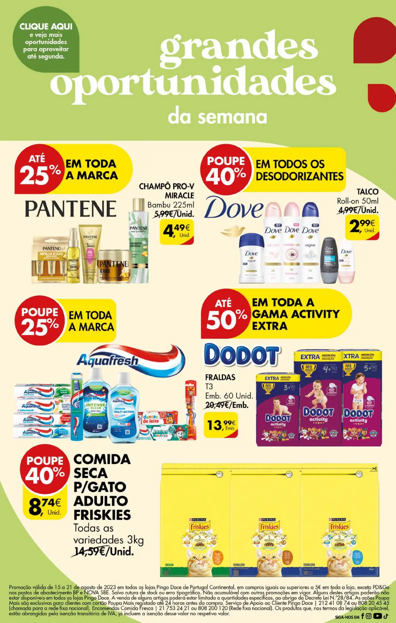 Antevis&atilde;o Folheto Pingo Doce fim-de-semana (18 a 21 agosto)