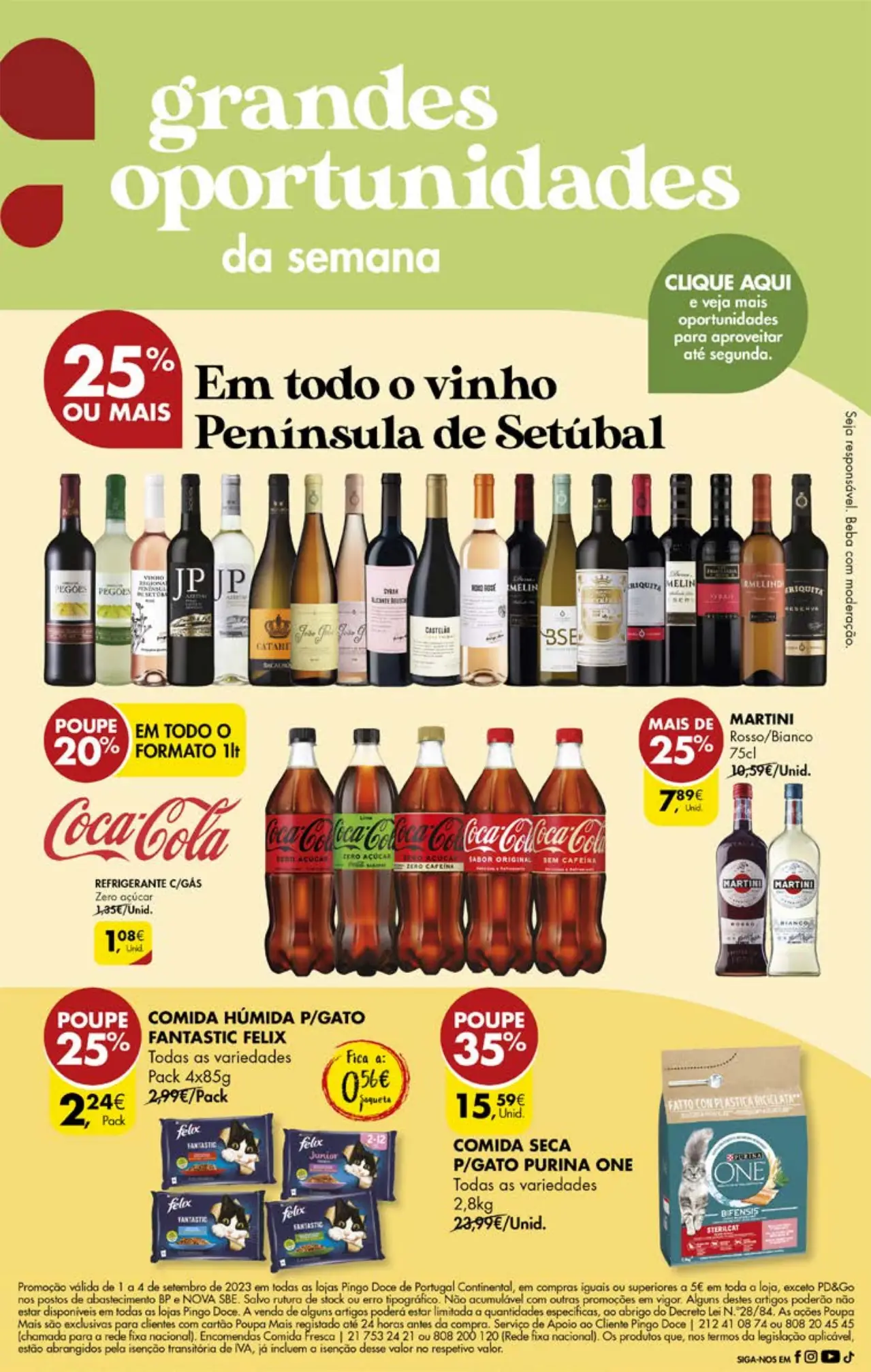 Antevis&atilde;o Folheto Pingo Doce fim-de-semana (1 a 4 setembro)