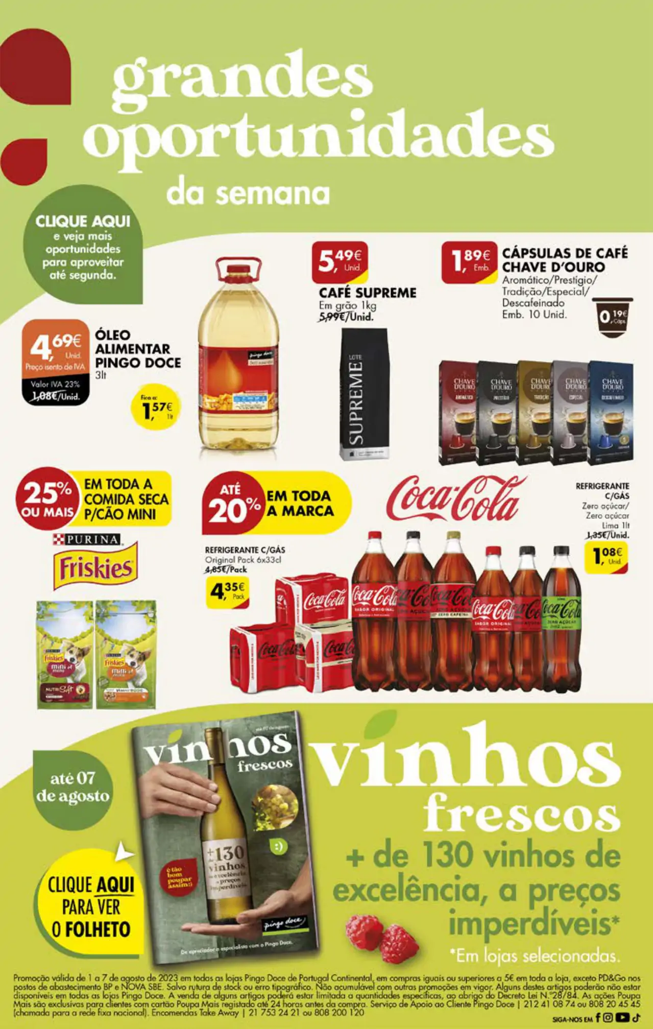 Antevis&atilde;o Folheto Pingo Doce fim-de-semana (4 a 7 agosto)