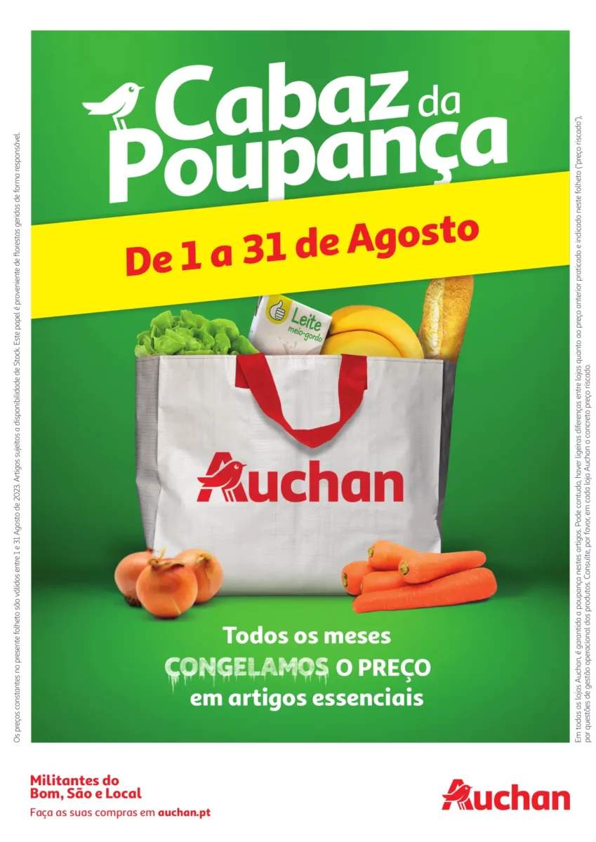 Folheto Auchan Cabaz Poupan&ccedil;a (agosto 2023)