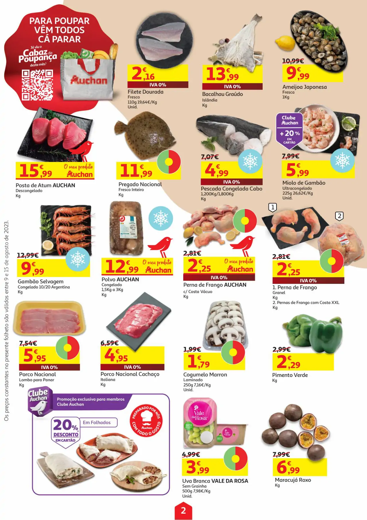 Folheto Auchan desta semana (9 a 15 agosto)