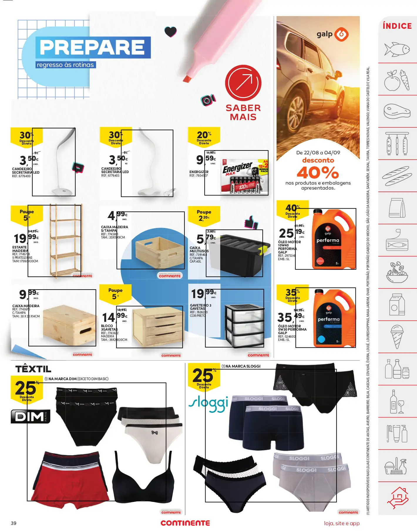 Folheto Continente (29 agosto a 4 setembro)