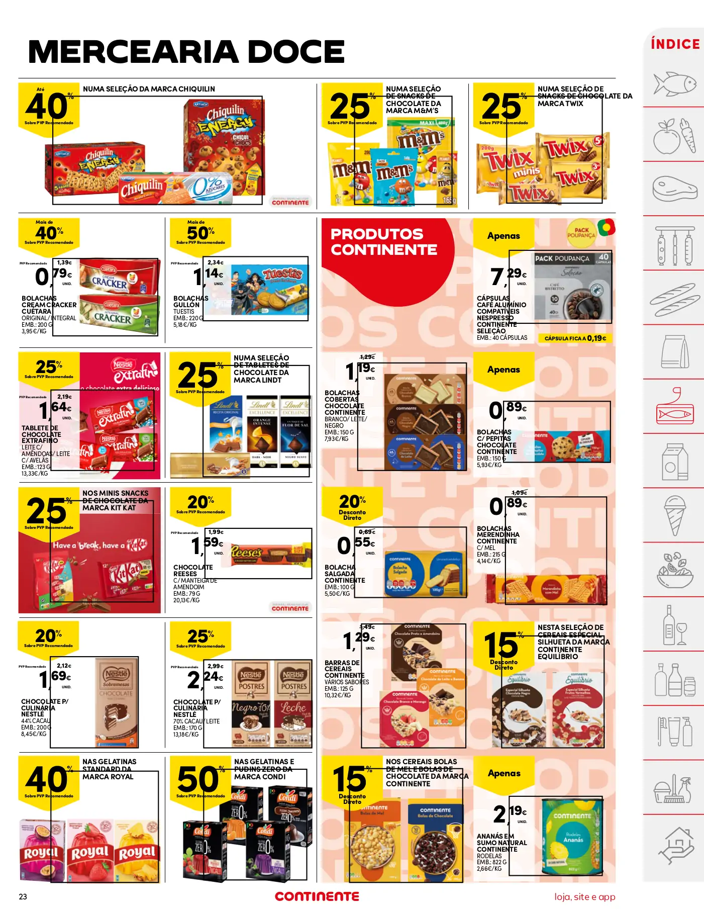 Folheto Continente (22 a 28 agosto)