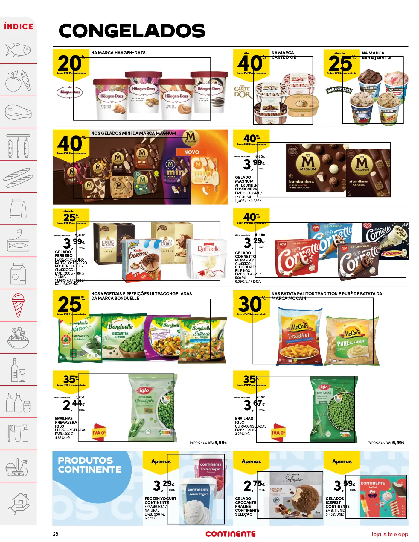 Folheto Continente (22 a 28 agosto)