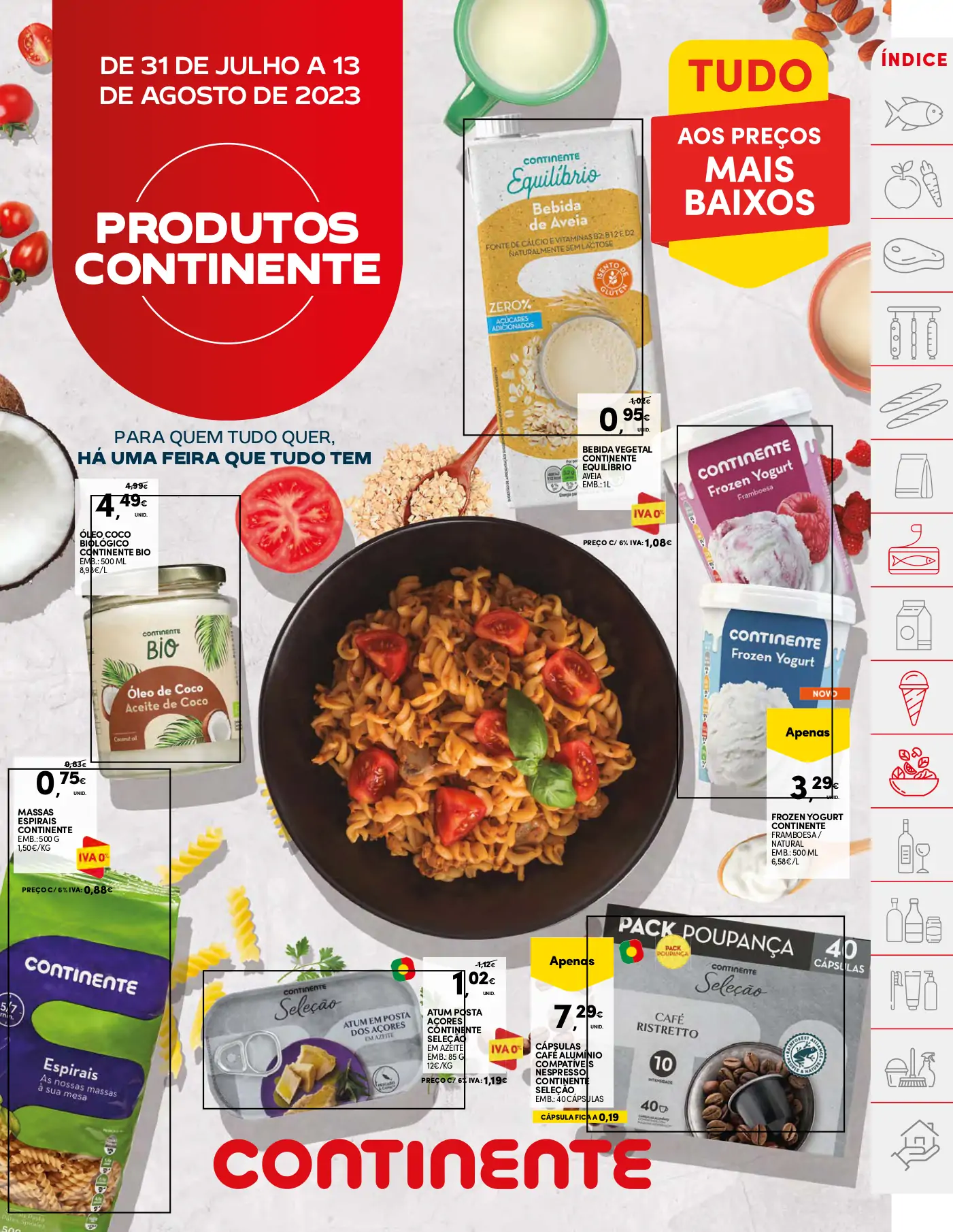 Folheto Continente desta semana (1 a 7 agosto)