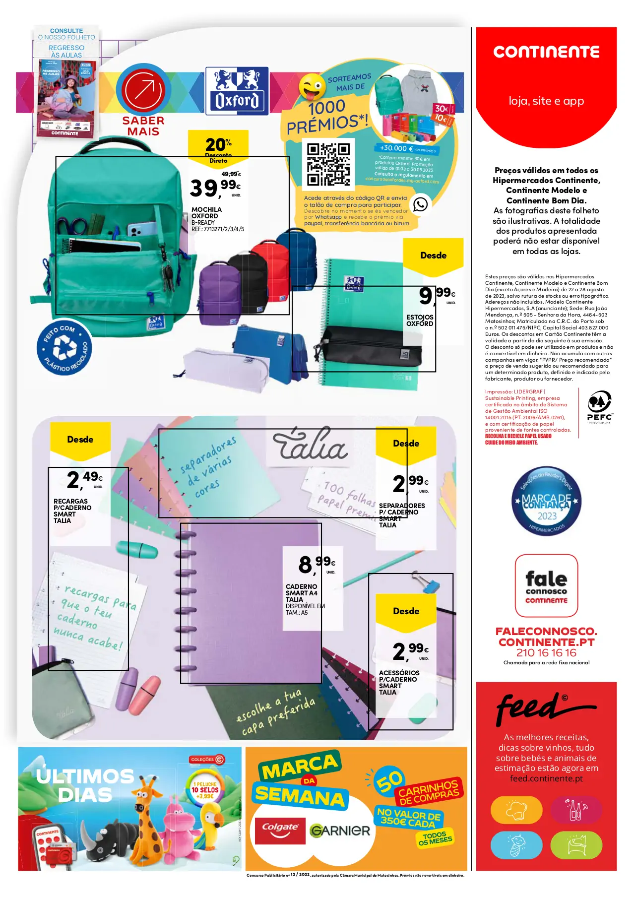 Folheto Continente (22 a 28 agosto)