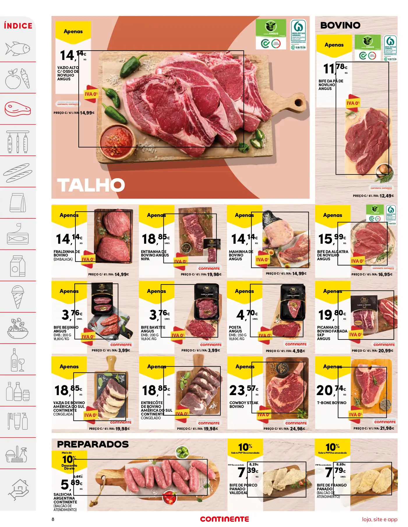 Folheto Continente (22 a 28 agosto)