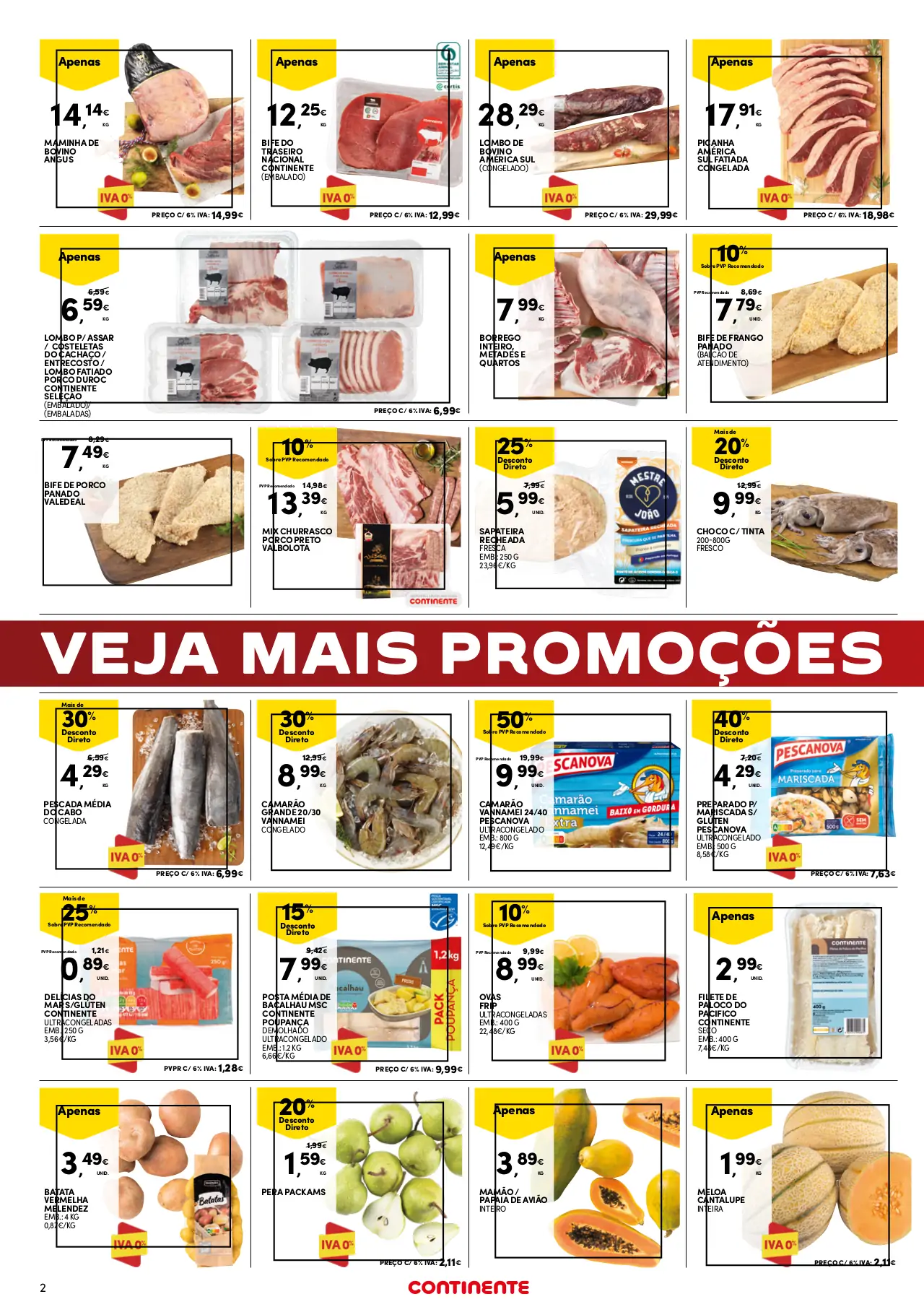 Folheto Continente fim-de-semana (4 a 7 agosto)