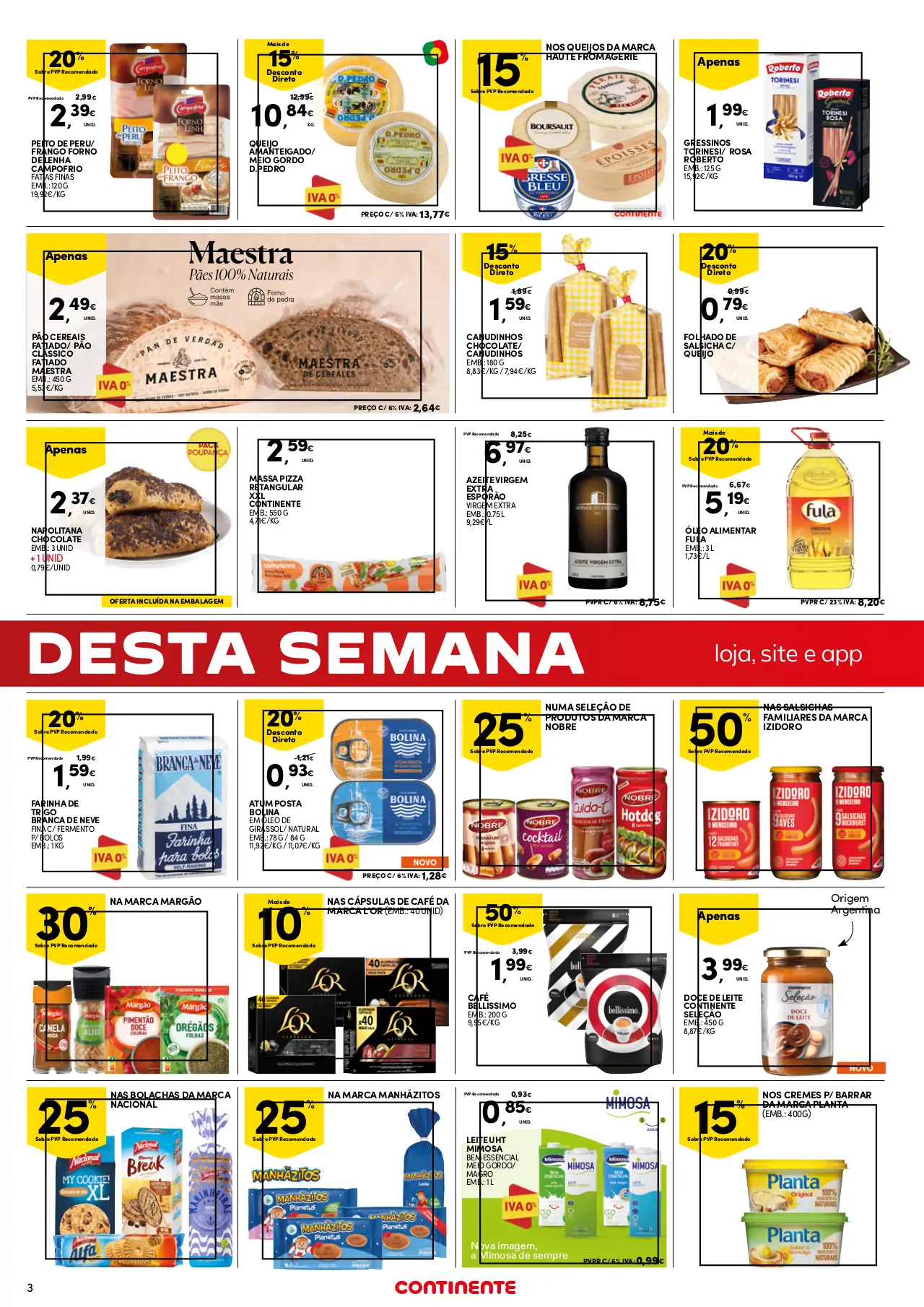 Folheto Continente fim-de-semana (4 a 7 agosto)