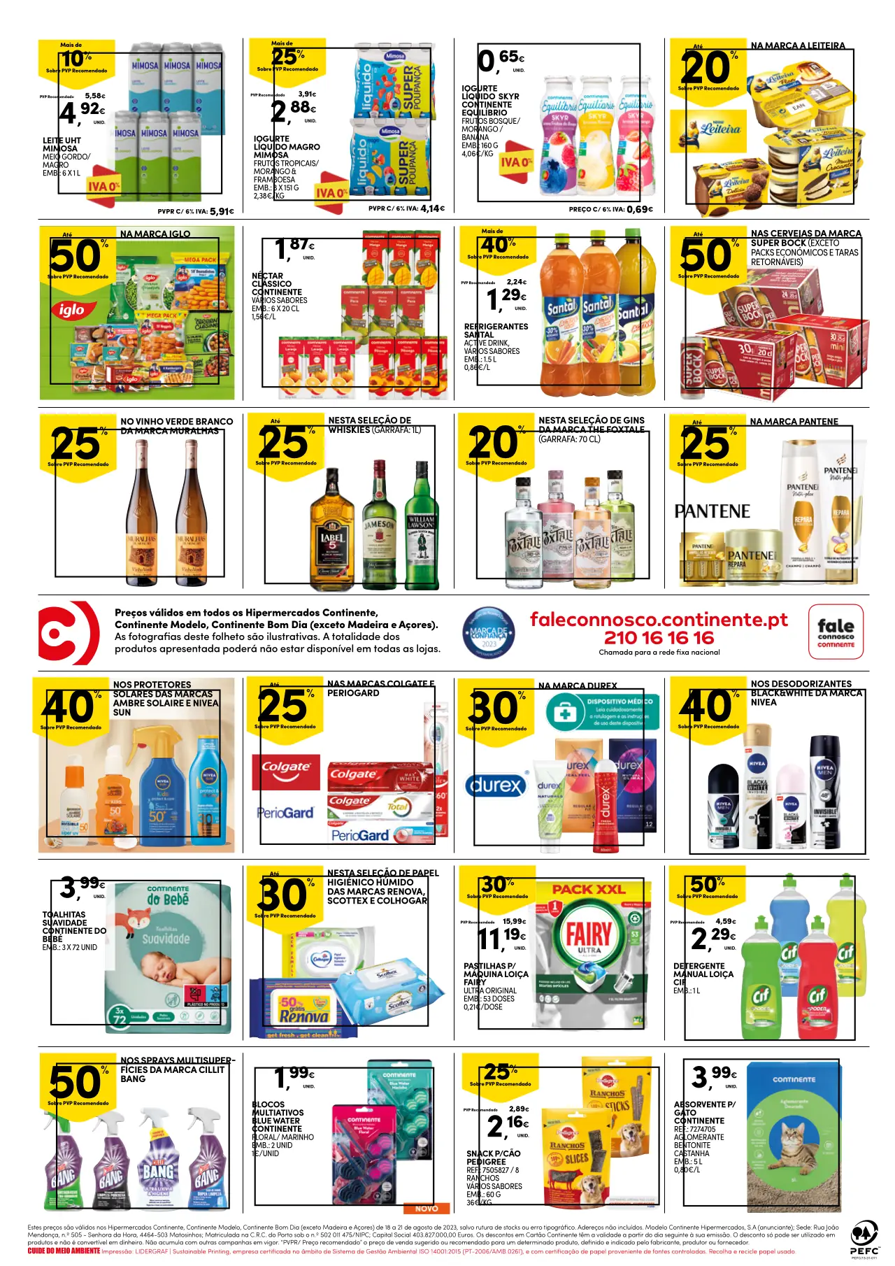 Folheto Continente fim-de-semana (18 a 21 agosto)