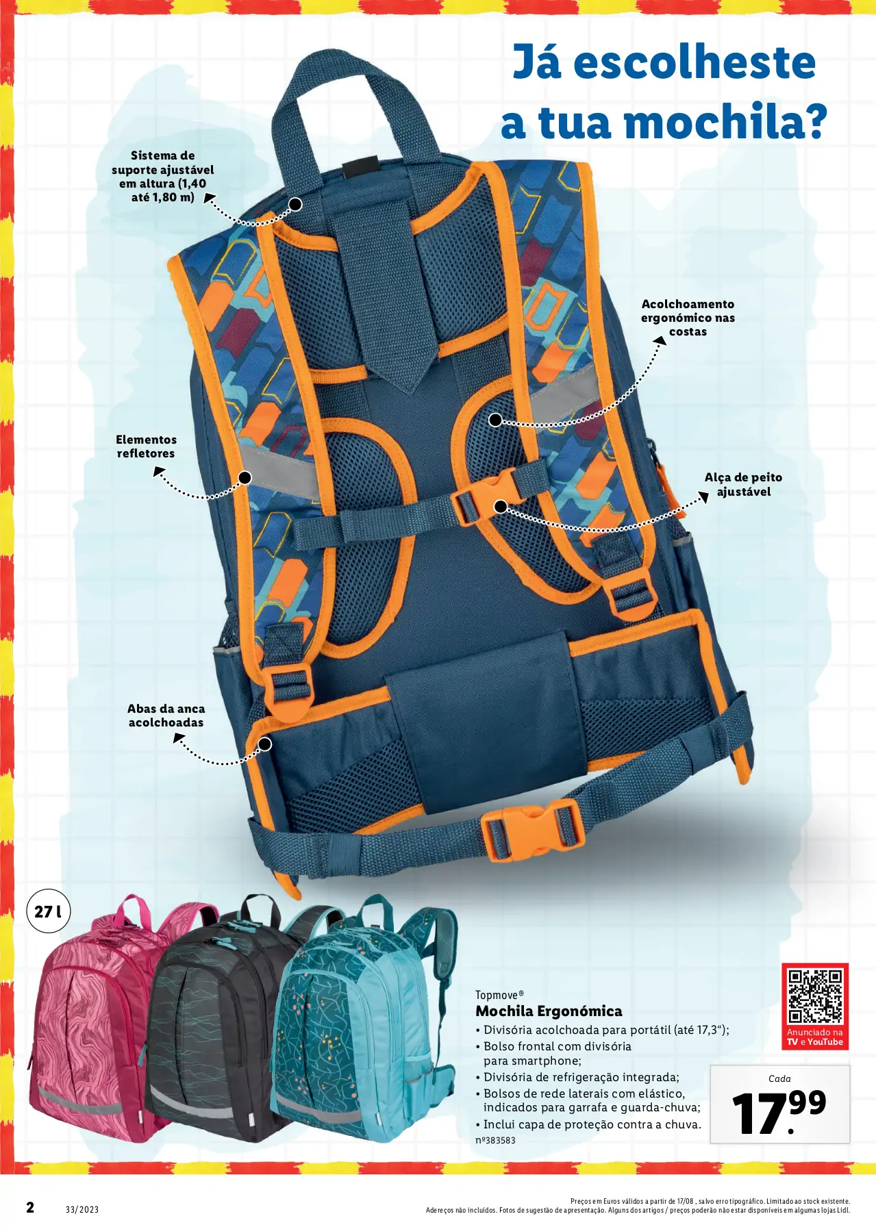 Folheto LiDL Especial Regresso &agrave;s Aulas (a partir de 17 agosto)