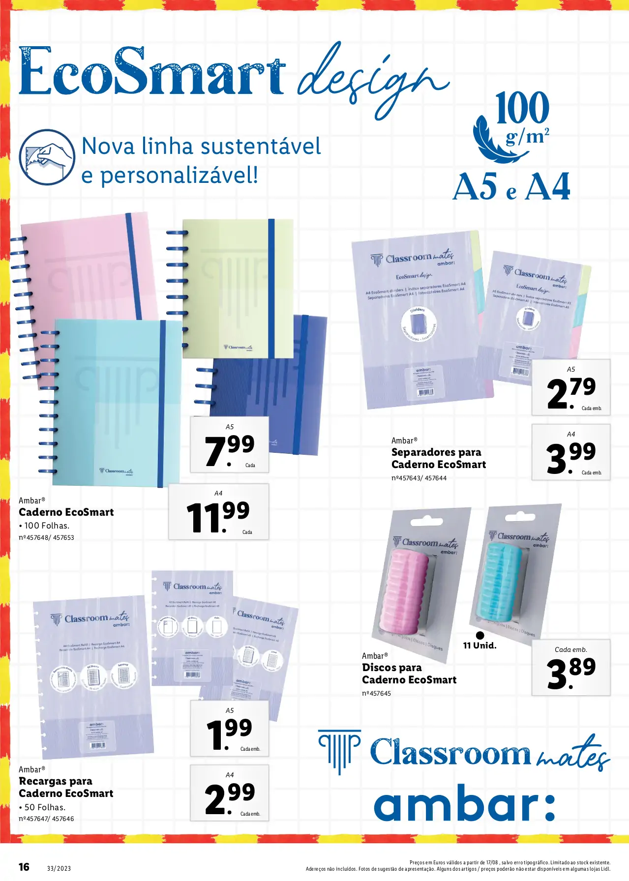 Folheto LiDL Especial Regresso &agrave;s Aulas (a partir de 17 agosto)