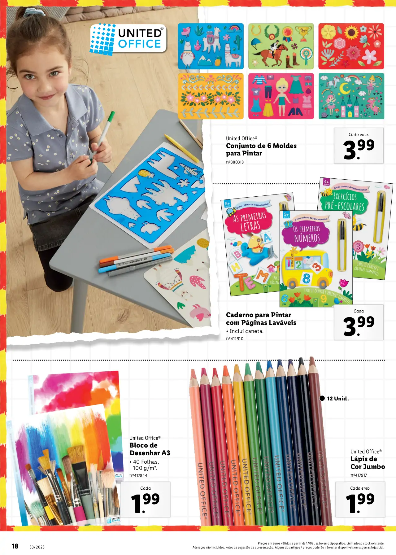 Folheto LiDL Especial Regresso &agrave;s Aulas (a partir de 17 agosto)