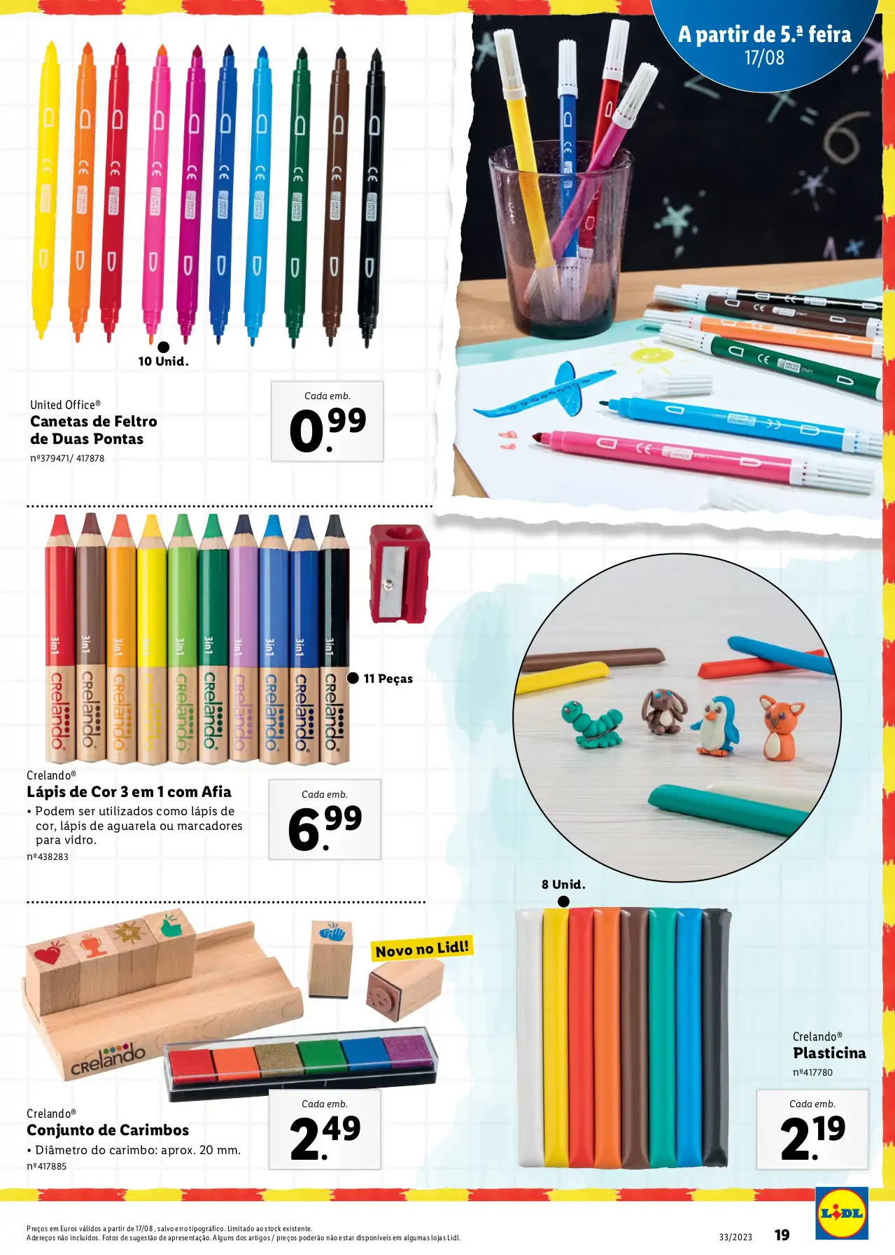 Folheto LiDL Especial Regresso &agrave;s Aulas (a partir de 17 agosto)