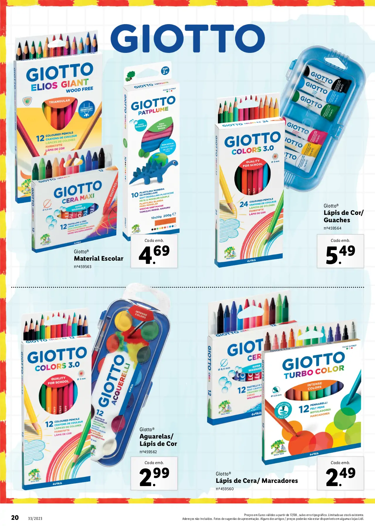 Folheto LiDL Especial Regresso &agrave;s Aulas (a partir de 17 agosto)
