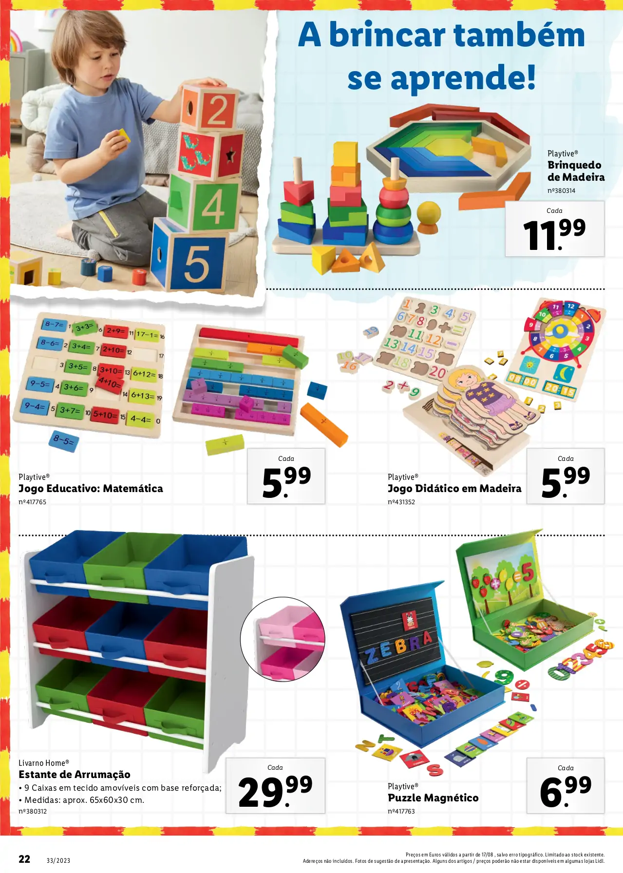 Folheto LiDL Especial Regresso &agrave;s Aulas (a partir de 17 agosto)