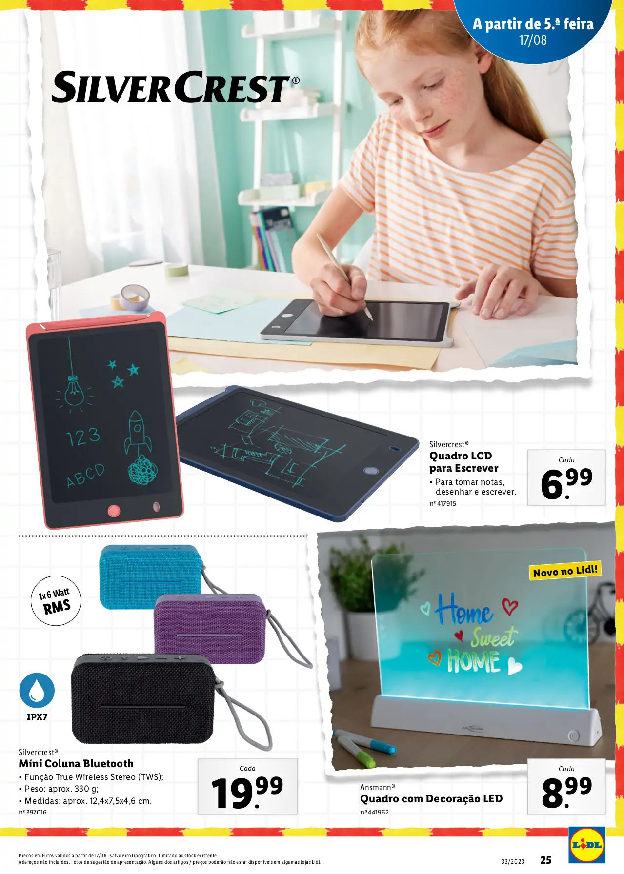 Folheto LiDL Especial Regresso &agrave;s Aulas (a partir de 17 agosto)