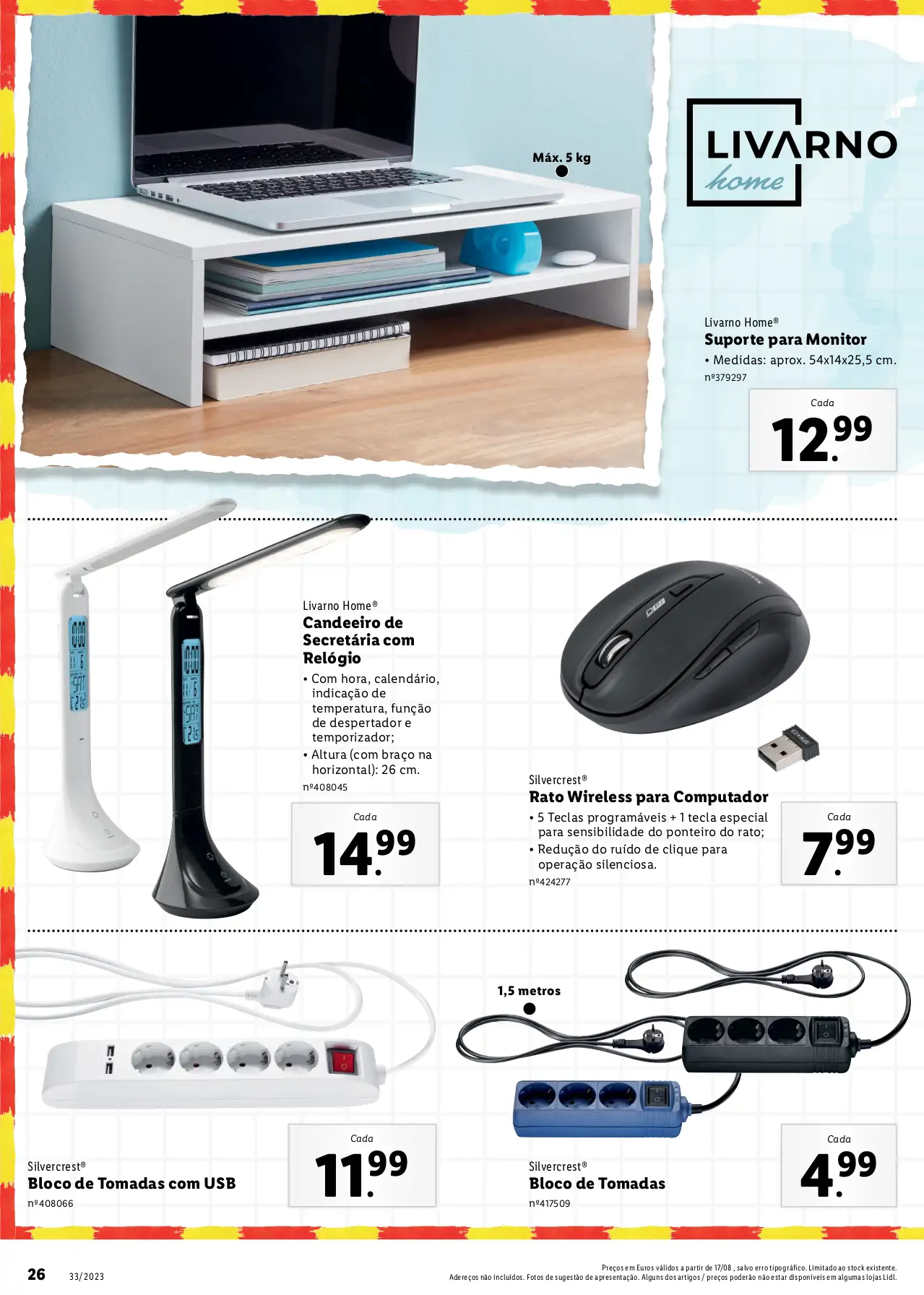 Folheto LiDL Especial Regresso &agrave;s Aulas (a partir de 17 agosto)