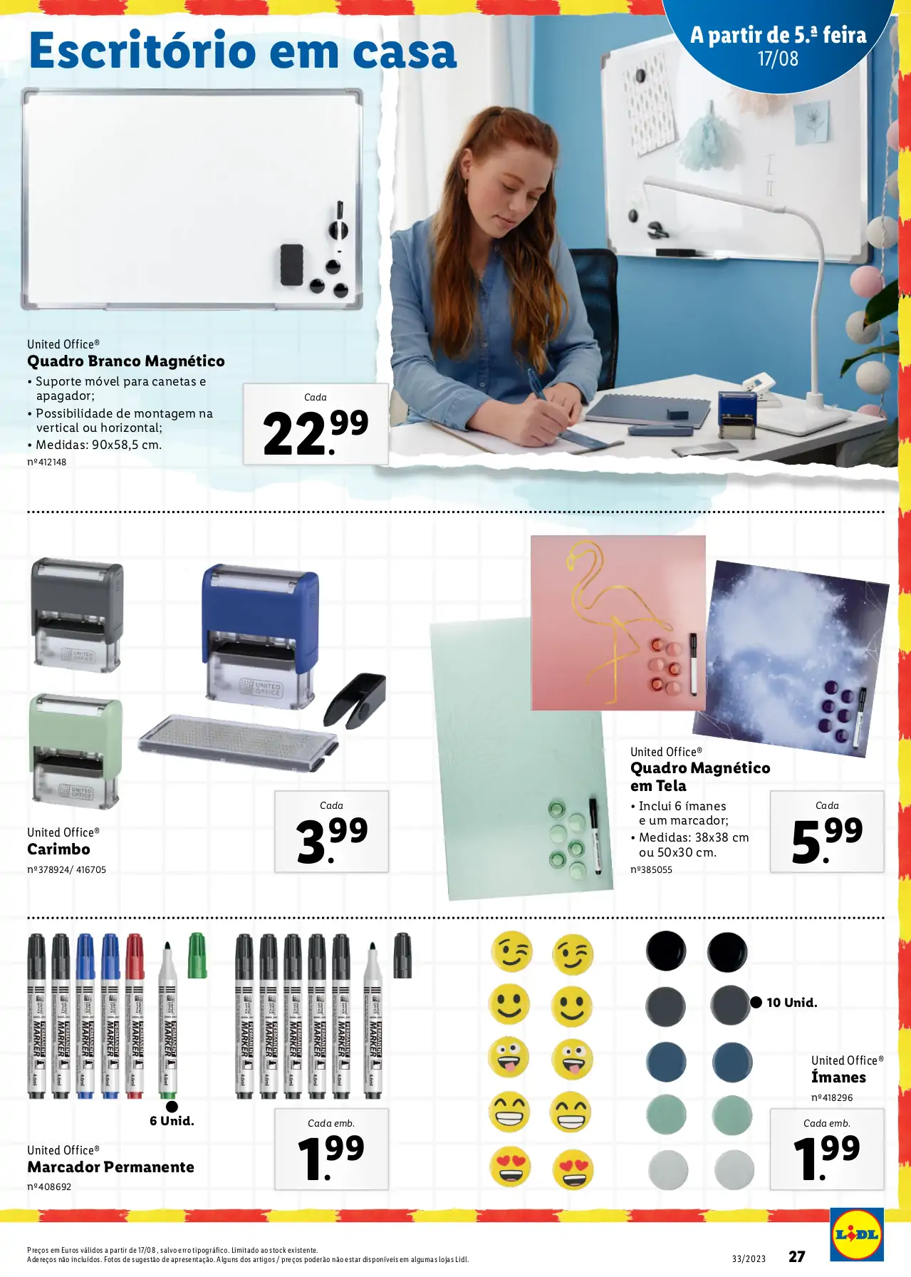 Folheto LiDL Especial Regresso &agrave;s Aulas (a partir de 17 agosto)