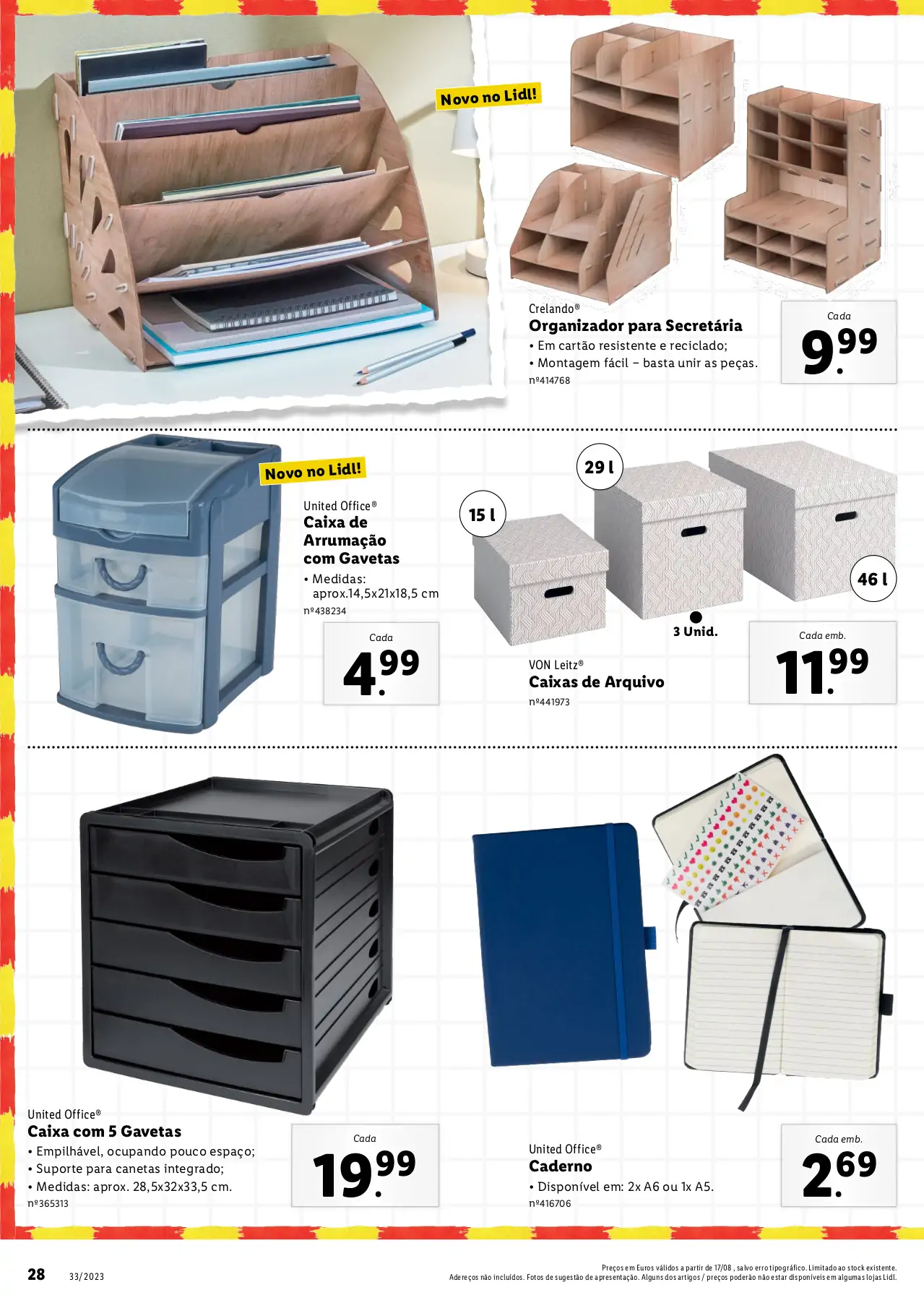 Folheto LiDL Especial Regresso &agrave;s Aulas (a partir de 17 agosto)