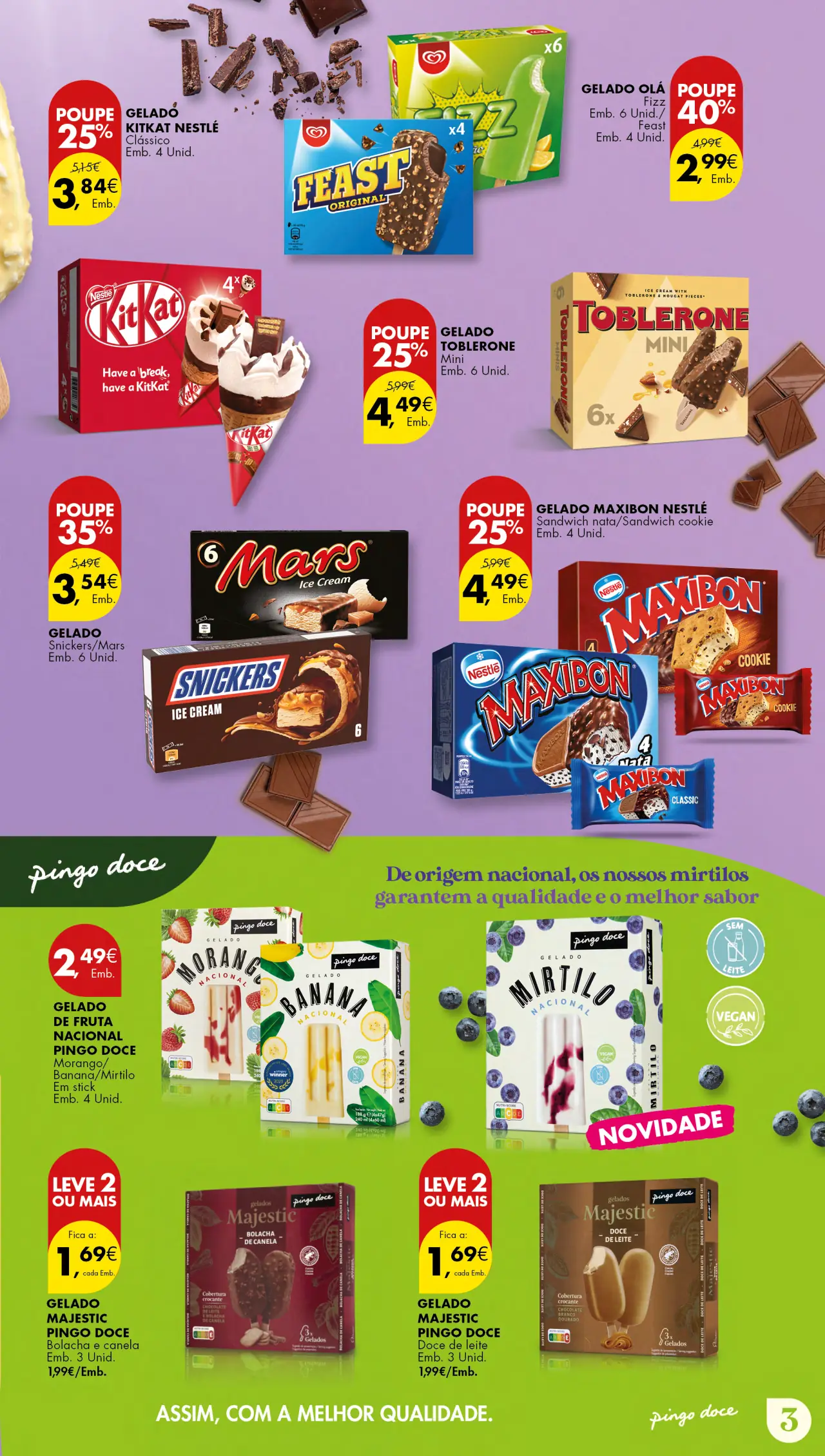 Folheto Pingo Doce Especial Gelados (1 a 21 agosto)