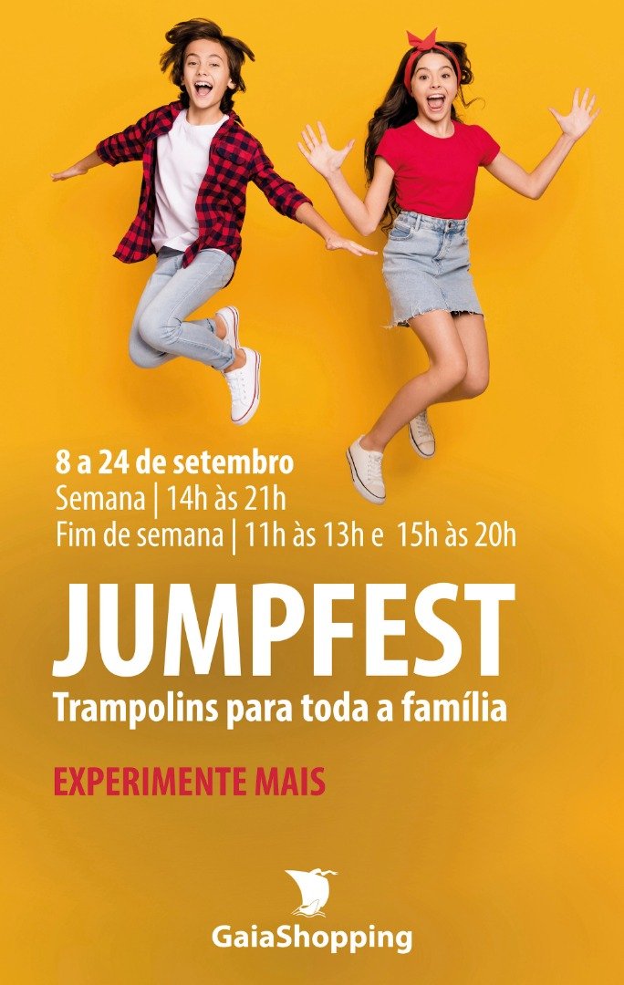JUMPFEST GaiaShopping: Divers&atilde;o em camas el&aacute;sticas gr&aacute;tis at&eacute; 24 de setembro