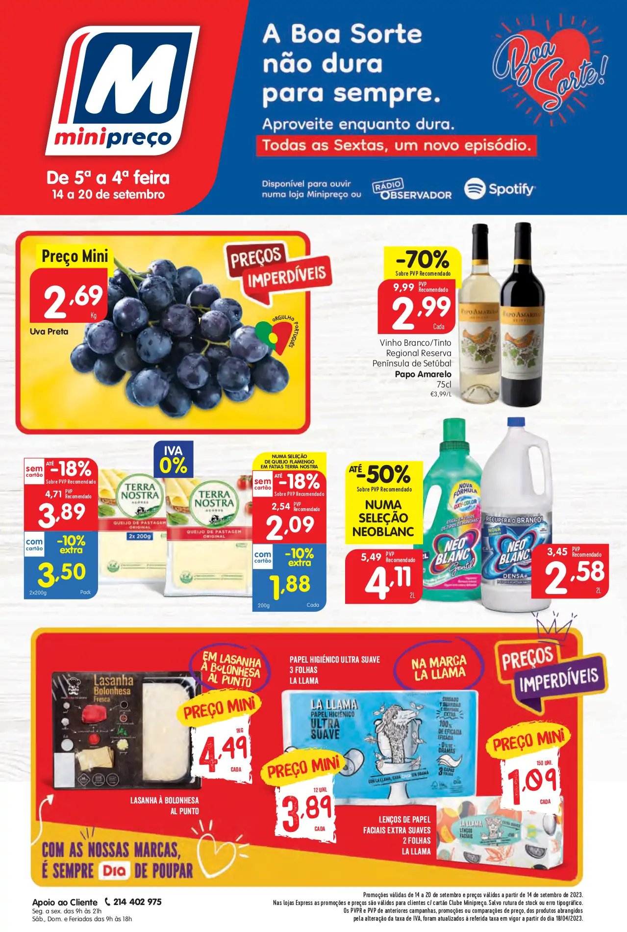 Folheto Minipre&ccedil;o desta semana (14 a 20 setembro)