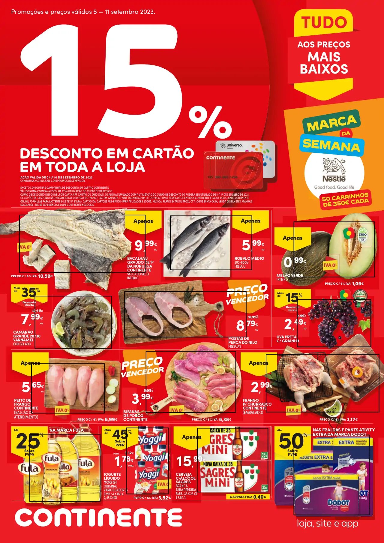 Folheto Continente desta semana (5 a 11 setembro)