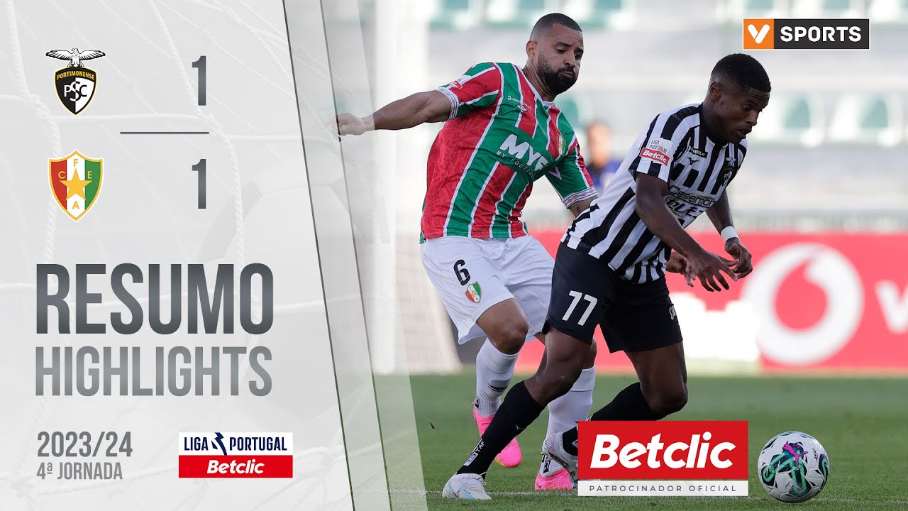 Resumo: Portimonense 1-1 Estrela Amadora (Liga 23/24 #4)
