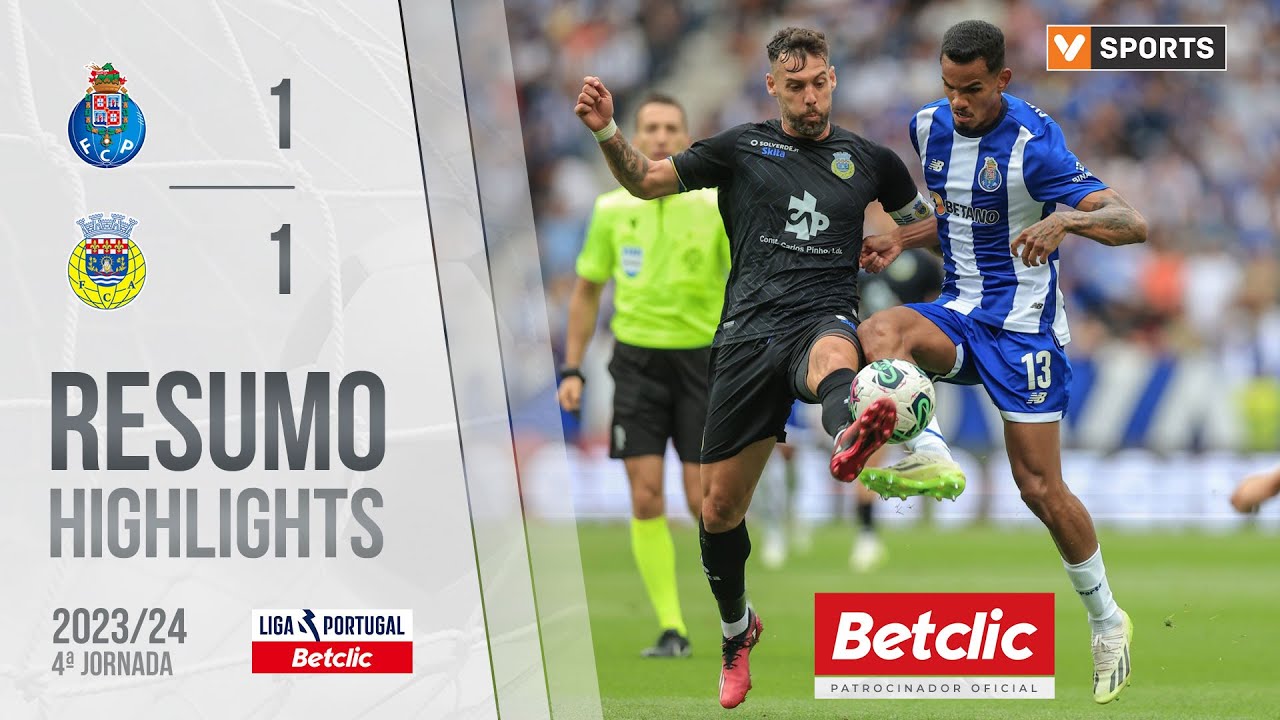 Resumo: FC Porto 1-1 FC Arouca (Liga 23/24 #4)