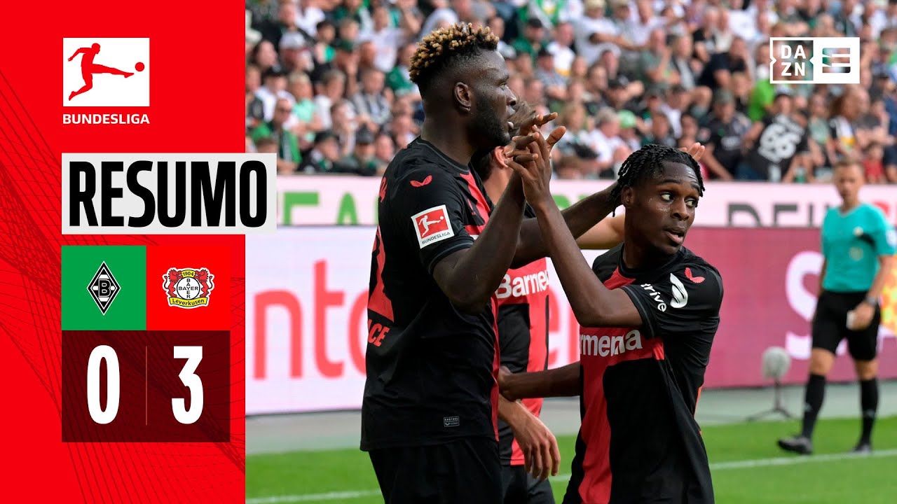 Resumo | M’Gladbach 0-3 Leverkusen | Bundesliga 23/24