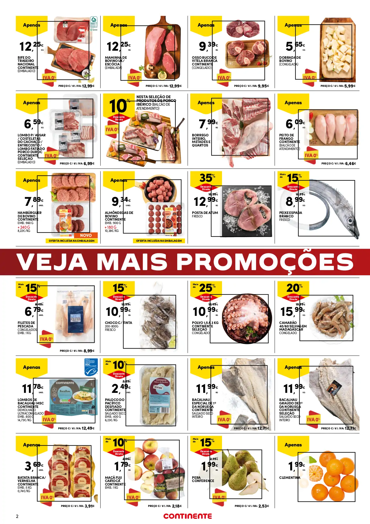 Folheto Continente fim-de-semana (15 a 18 setembro)