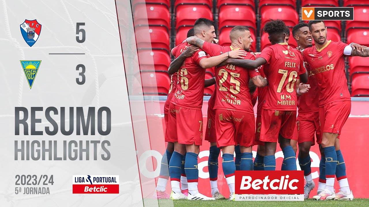 Resumo: Gil Vicente 5-3 Estoril Praia (Liga 23/24 #5)