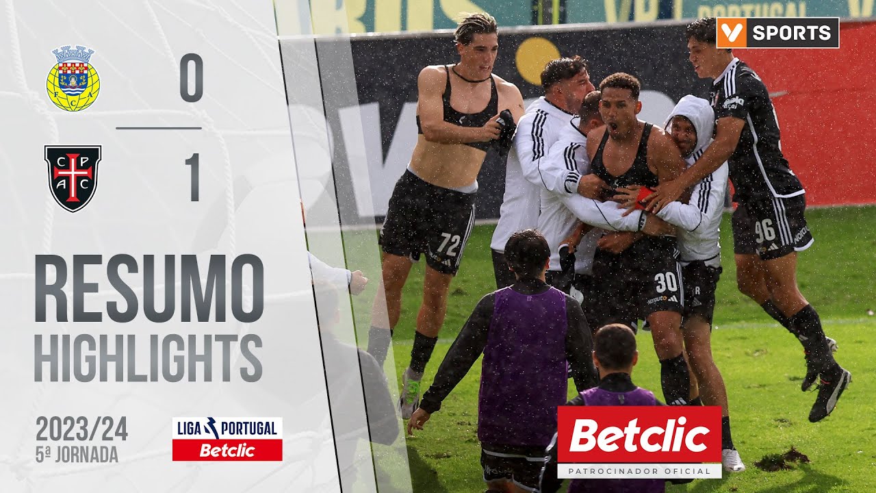 Resumo: FC Arouca 0-1 Casa Pia AC (Liga 23/24 #5)