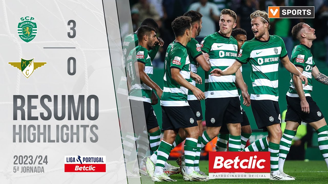 Resumo: Sporting 3-0 Moreirense (Liga 23/24 #5)