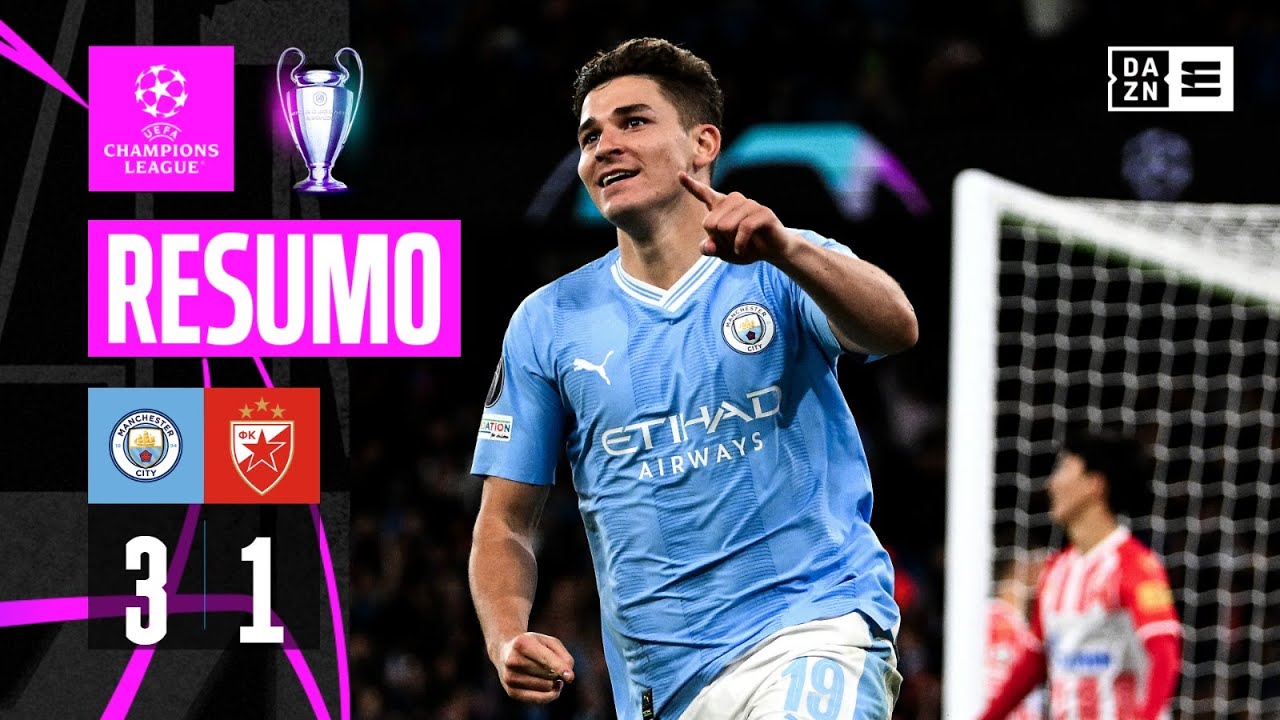 Resumo | Man. City 3-1 Estrela Vermelha | Champions League 23/24
