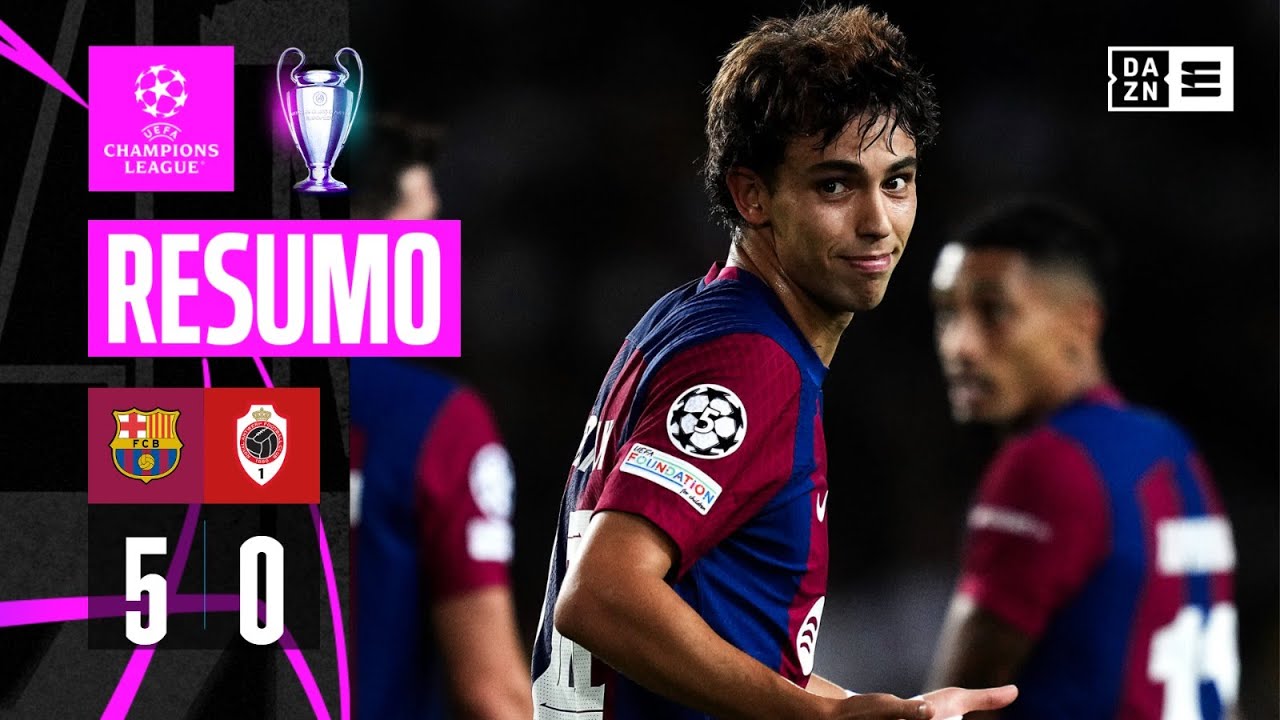 Resumo | Barcelona 5-0 Antwerp | Champions League 23/24