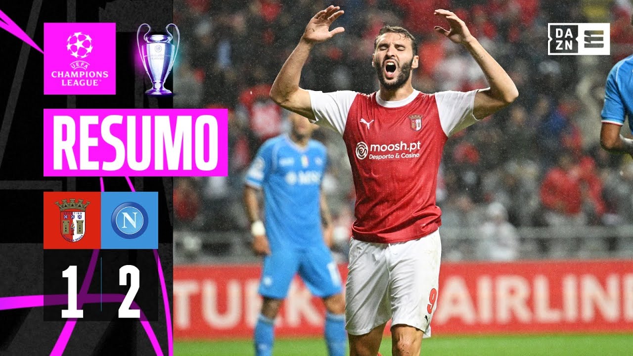 Resumo | SC Braga 1-2 Napoli | Champions League 23/24