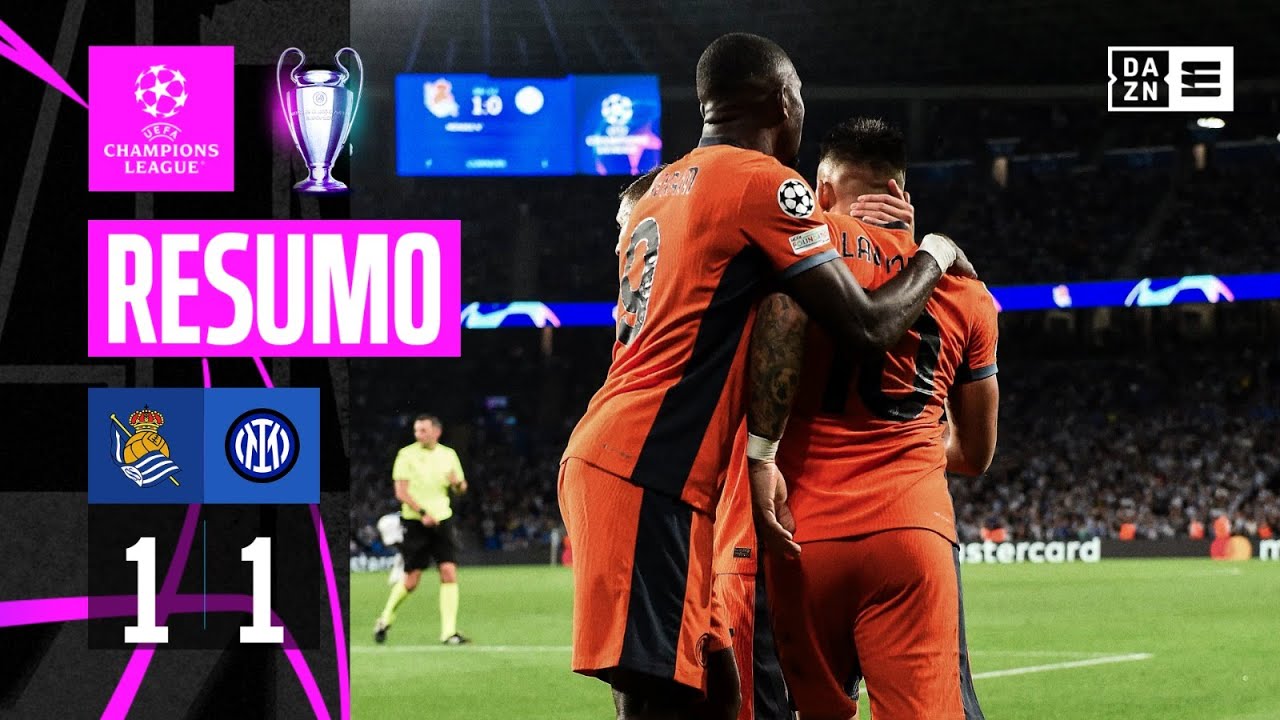 Resumo | Real Sociedad 1-1 Inter | Champions League 23/24