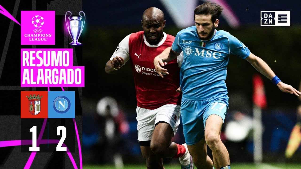 Resumo Alargado | SC Braga 1-2 Napoli | Champions League 23/24