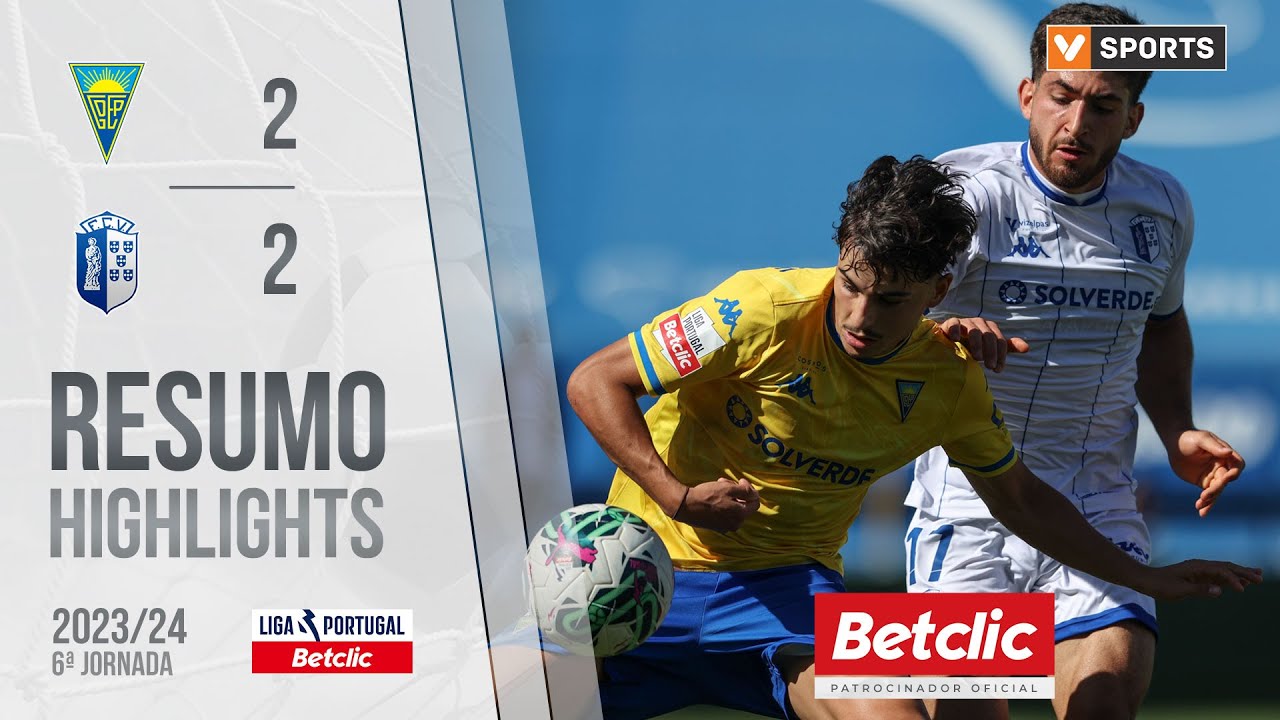 Resumo: Estoril Praia 2-2 FC Vizela (Liga 23/24 #6)