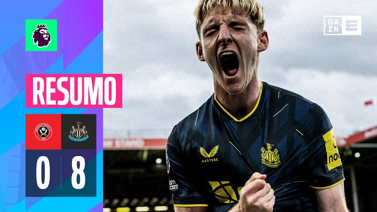 Resumo | Sheffield 0-8 Newcastle | Premier League 23/24