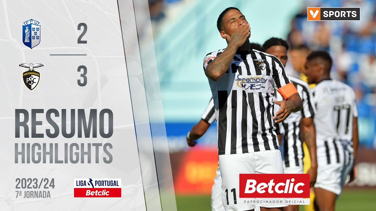 Resumo: FC Vizela 2-3 Portimonense (Liga 23/24 #7)