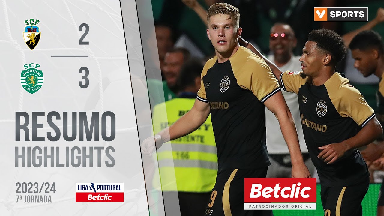 Resumo: SC Farense 2-3 Sporting (Liga 23/24 #7)