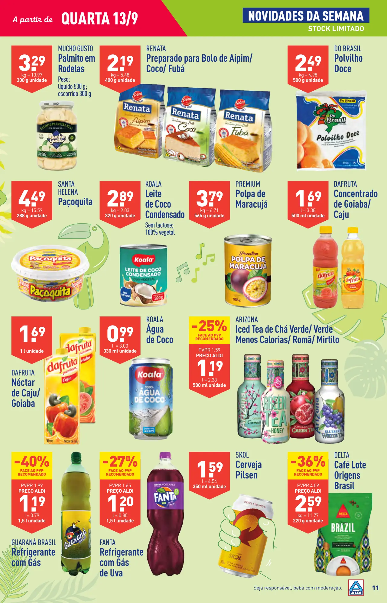 Antevis&atilde;o Folheto ALDI (13 a 19 setembro)