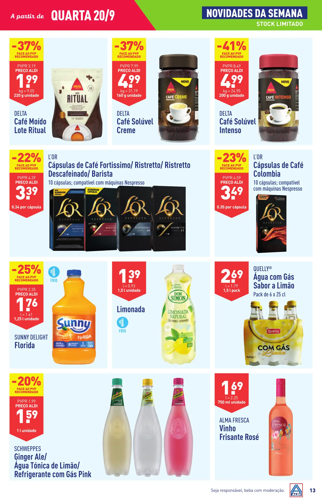 Antevis&atilde;o Folheto ALDI (20 a 26 setembro)