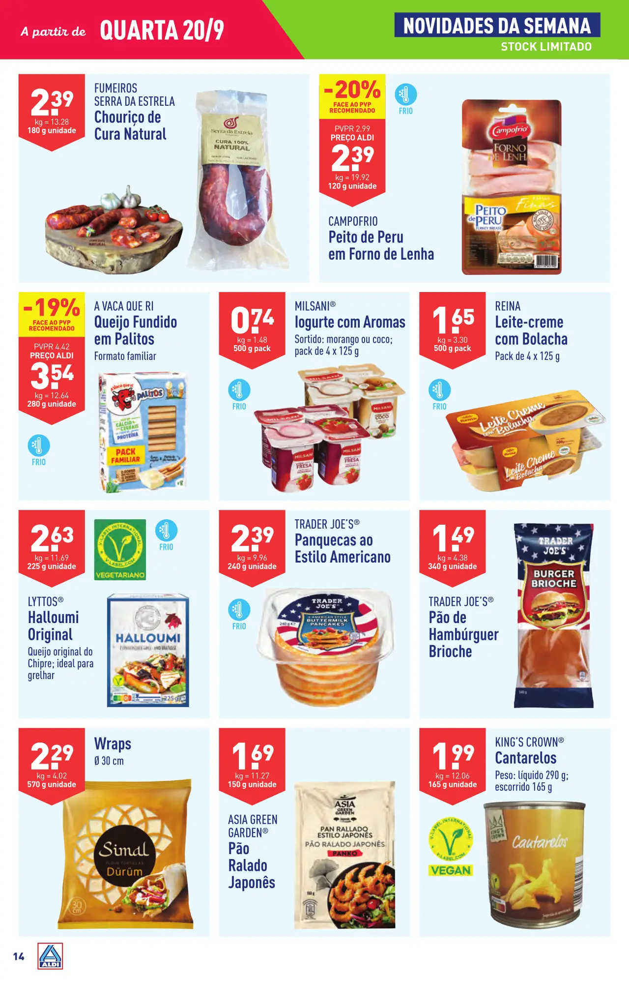 Antevis&atilde;o Folheto ALDI (20 a 26 setembro)