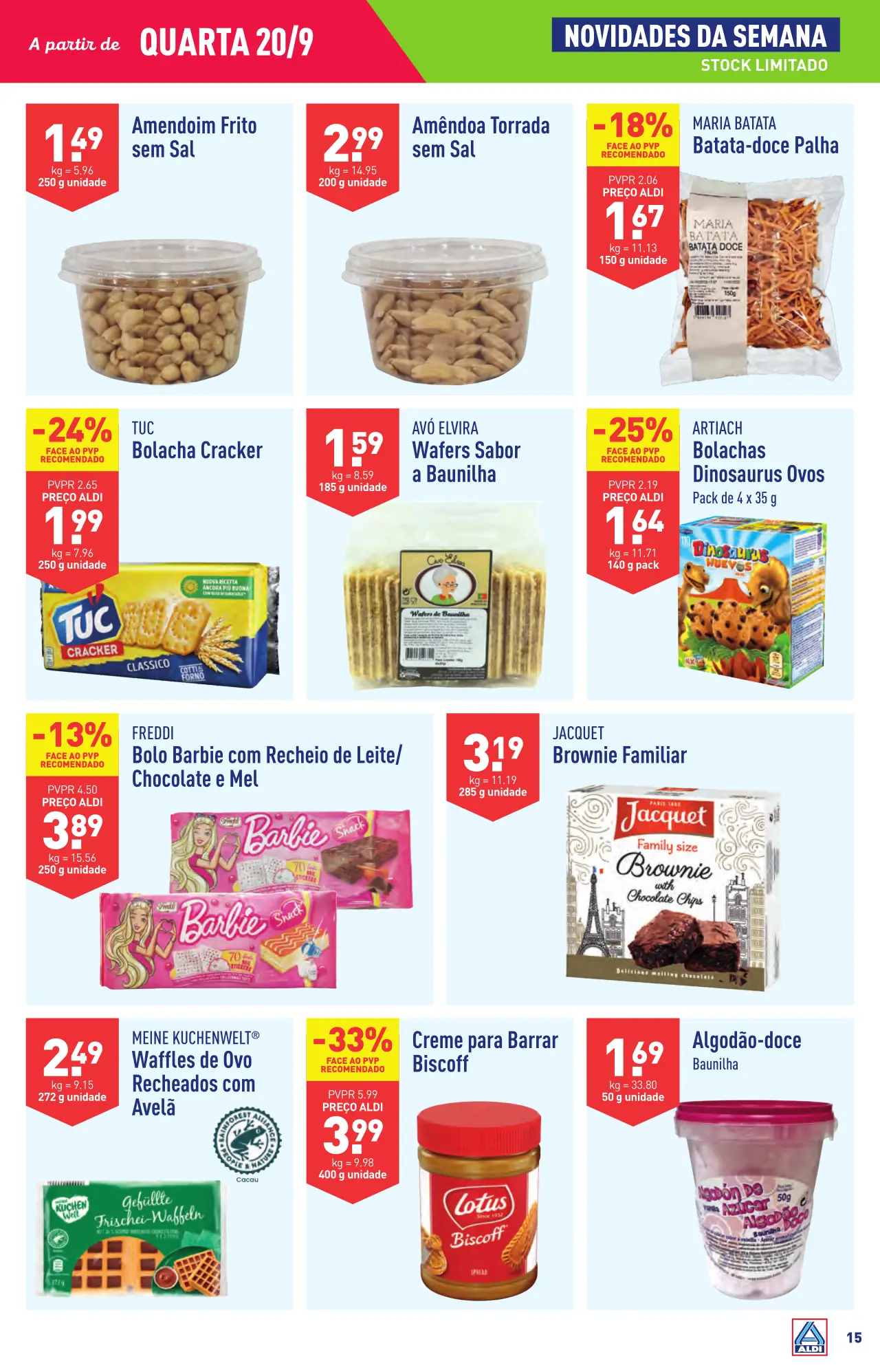 Antevis&atilde;o Folheto ALDI (20 a 26 setembro)